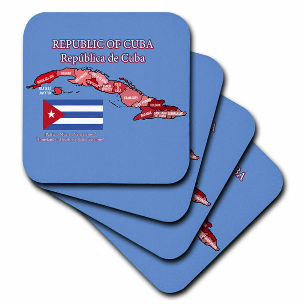 Cuba Flag Set of 4 Coasters